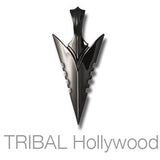 Bico Assal Arrowhead Black On Target Mens Necklace Pendant Front View