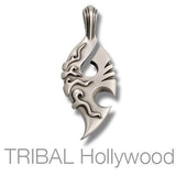 Bico Thylacine Wild Mysterious Spirit Mens Necklace Pendant Front View