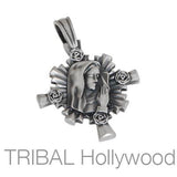 MARY The Virgin Mother Cross Pendant