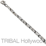TYPHOON Link Chain Silver Necklace by Bico Australia Flat View 2