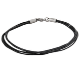 BLACK MULTI-STRAND COTTON BRACELET for Men by BICO Australia