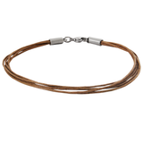 BROWN MULTI-STRAND COTTON BRACELET for Men by BICO Australia