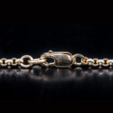 William Henry 18K GOLD SUGAR SKULL Mens Necklace with Gold Chain