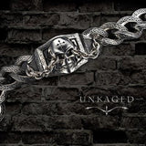 UNKAGED CHAINED SKULL Scott Kay Mens Sterling Silver Bracelet | Tribal Hollywood Unkaged Image