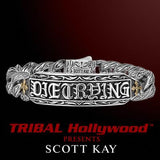 UnKaged DIE TRYING Scott Kay Mens Sterling Silver Bracelet