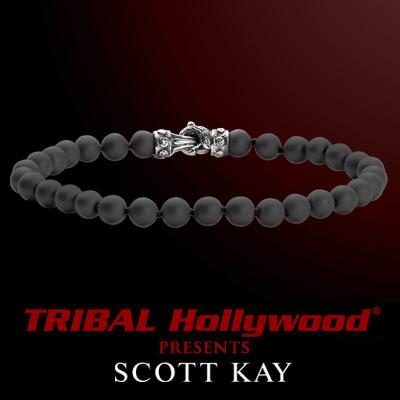 Scott Kay CHARCOAL GRAY HEMATITE Bead Bracelet