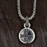 UnKaged GOTHIC CROSS ROUND PENDANT Scott Kay Mens Sterling Silver Necklace