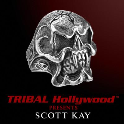 FANGED SKULL UNKAGED RING in Sterling Silver by Scott Kay