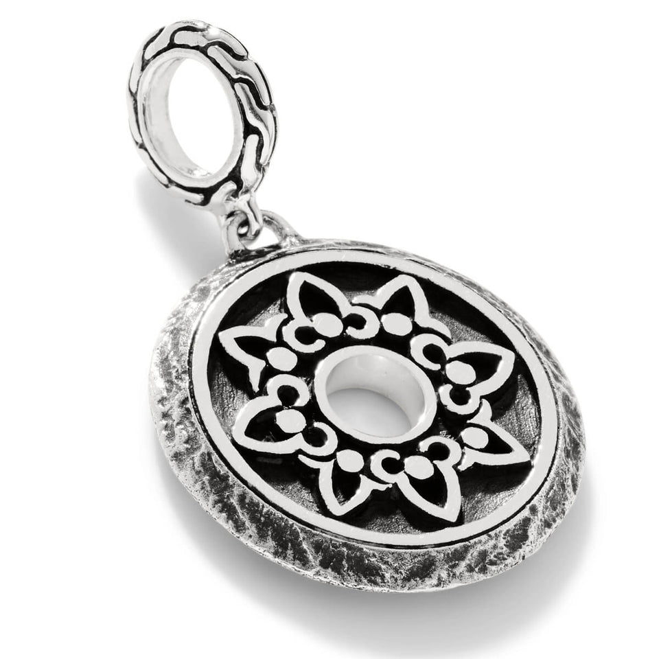 John Hardy Mens Padma Amulet Medallion Necklace Pendant
