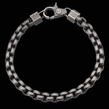 Hollis Bahringer KADENA BOX LINK BRACELET for Men in Gunmetal Steel