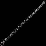 Hollis Bahringer KADENA BOX LINK BRACELET for Men in Gunmetal Steel