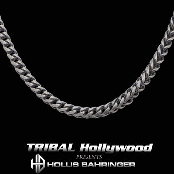 Hollis Bahringer KADENA FOXTAIL CHAIN for Men in Gunmetal Steel