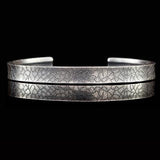 William Henry CORE CUFF Stone Carved Sterling Silver Bracelet