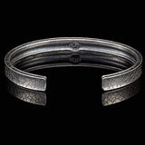 William Henry CORE CUFF Stone Carved Sterling Silver Bracelet