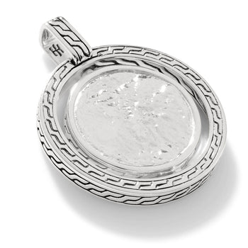John Hardy Mens Moon Door Amulet Medallion Necklace Pendant