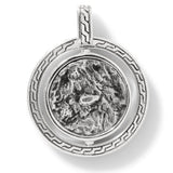 John Hardy Mens Moon Door Amulet Medallion Necklace Pendant - Front View