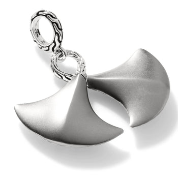 John Hardy Mens Taka Amulet Silver Necklace Pendant