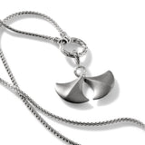 John Hardy Mens Taka Amulet Silver Necklace Pendant with Chain