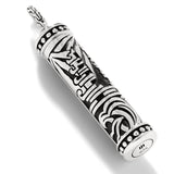 John Hardy Mens Jimat Amulet Silver Necklace Pendant - Back Side