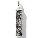 John Hardy Mens Jimat Amulet Silver Necklace Pendant - Front View