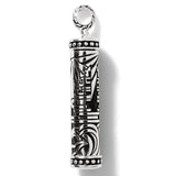 John Hardy Mens Jimat Amulet Silver Necklace Pendant - Front View Back Side