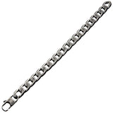 OLD HOLLYWOOD Diamond Cut Steel Mens Bracelet in Antique Gunmetal