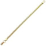 OBLIVION GOLD Spiga Link Bracelet for Men in Gold Steel