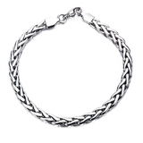 OBLIVION Stainless Steel Spiga Bracelet for Men