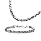 OBLIVION Stainless Steel Spiga Bracelet for Men