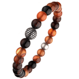 BUDDHA BEAD BRACELET Multi-Color Stone Bead Mens Bracelet