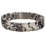 PARAPET Mens Stainless Steel Modern Link Bracelet