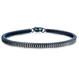 BLUE PYTHON Stainless Steel Link Bracelet for Men