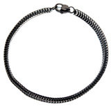 BLACK PYTHON Stainless Steel Link Bracelet for Men