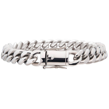 THE COAST 8mm Miami Cuban Link Mens Bracelet in Stainless Steel