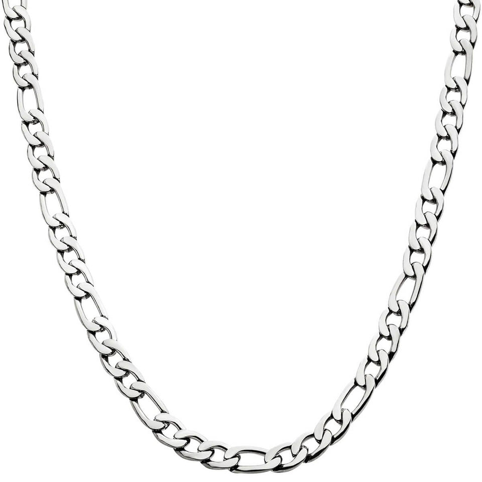 OVERTURE Mens Figaro Chain in Stainless Steel