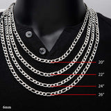 OVERTURE Mens Figaro Chain in Stainless Steel