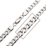 ARTIFICE Mens Bevel Edge Curb Chain in Stainless Steel - Closeup