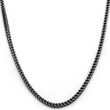 BACKSTAGE DARK Mens Franco Chain in Oxidized Stainless Steel