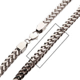 BACKSTAGE Mens Franco Chain in Stainless Steel - Closeup