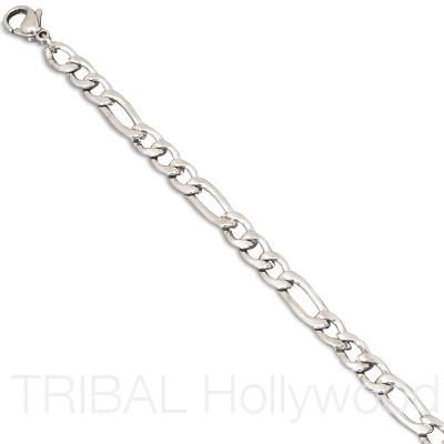 THE VANGUARD Necklace Stainless Steel Figaro Link Chain