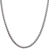 WARWICK Mens Rounded Box Chain in Stainless Steel