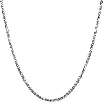 ENCORE Mens Wheat Chain in Stainless Steel