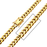 CASBAR GOLD Mens Miami Cuban Chain in 18K Gold Plate - Closeup