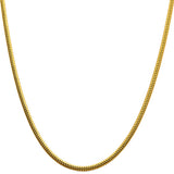 SNAKE PIT GOLD Mens Serpentine Chain in 18K Gold Plate 