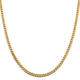 ARLO GOLD Mens Curb Chain in 18K Gold Plate