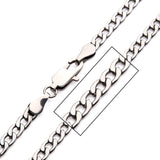 ARLO Mens Curb Chain in Stainless Steel Closeup