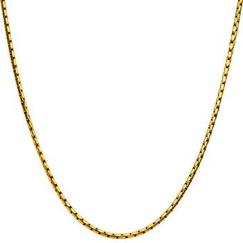 COMMONWEALTH GOLD Mens Boston Chain in 18K Gold Plate