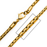 COMMONWEALTH GOLD Mens Boston Chain in 18K Gold Plate - Closeup