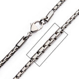 COMMONWEALTH Mens Boston Chain in Stainless Steel - Closeup