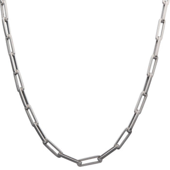 PAPERCLIP Stainless Steel Link Necklace Chain for Men